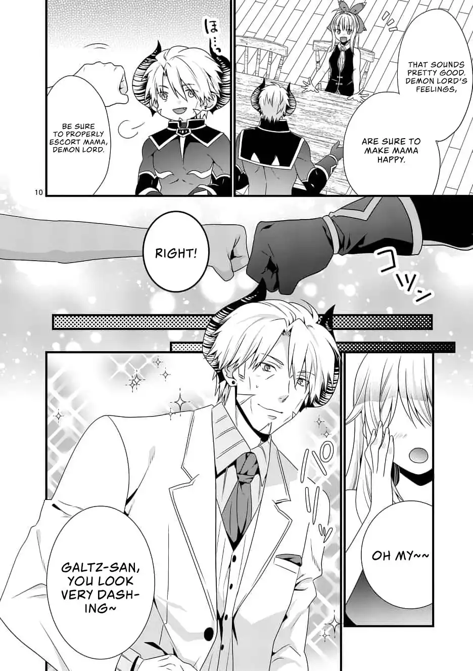 Maou Desu. Onna Yuusha no Hahaoya to Saikon Shita no de, Onna Yuusha ga Giri no Musume ni Narimashita. Chapter 13 11